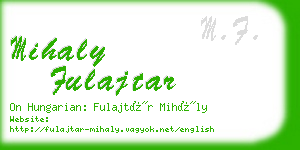 mihaly fulajtar business card